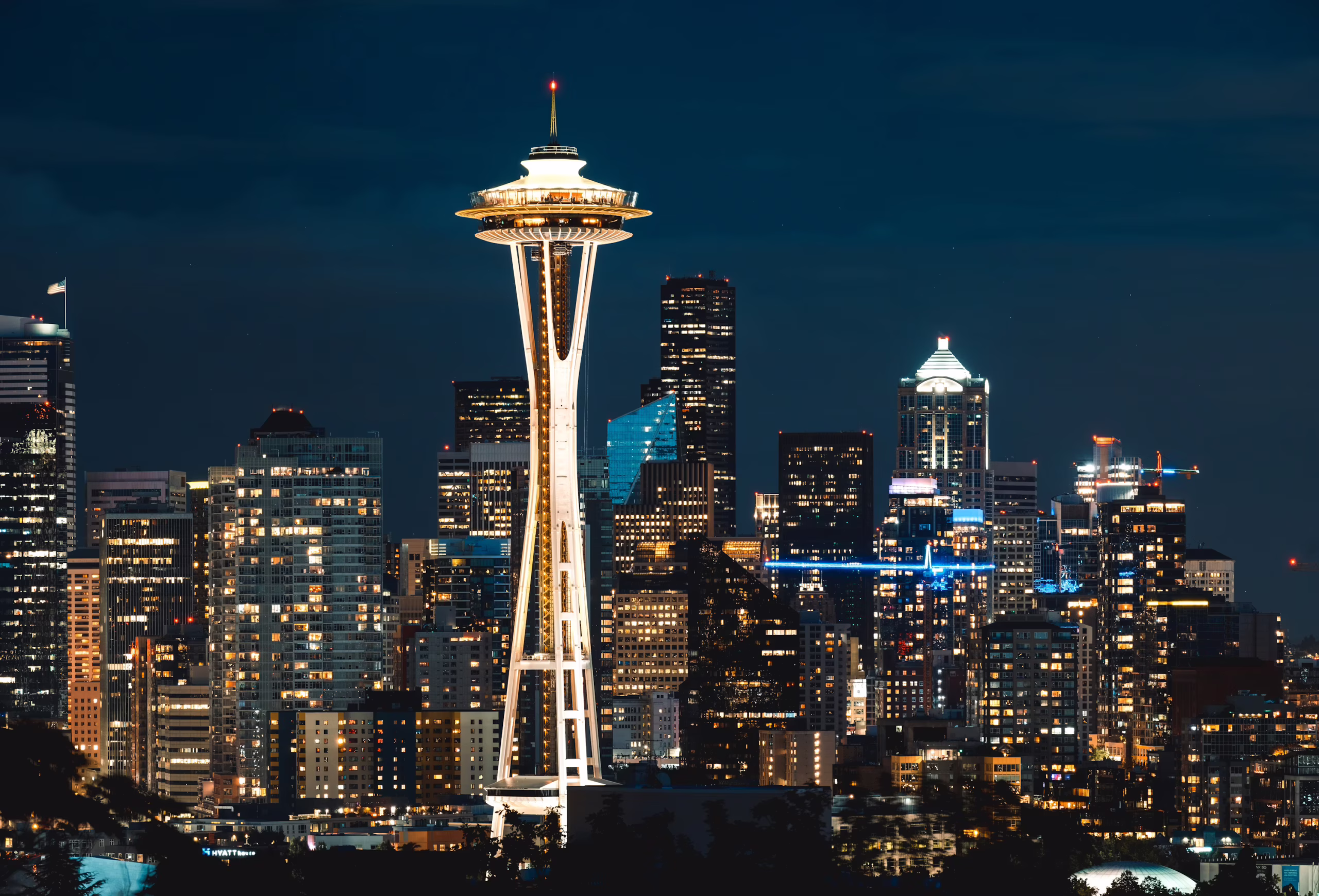Washington State city skyline